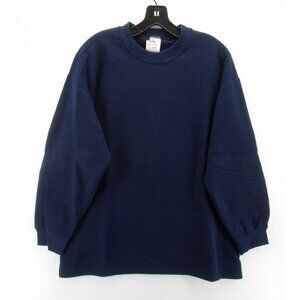 VINTAGE Russell Athletic Sweatshirt Large Pullover 90s USA Navy NEW